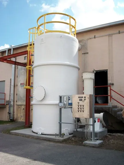 Odour control filtration unit installed at a multi-residential building